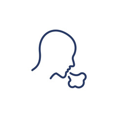 Food Poisoning icon in vector. Logotype