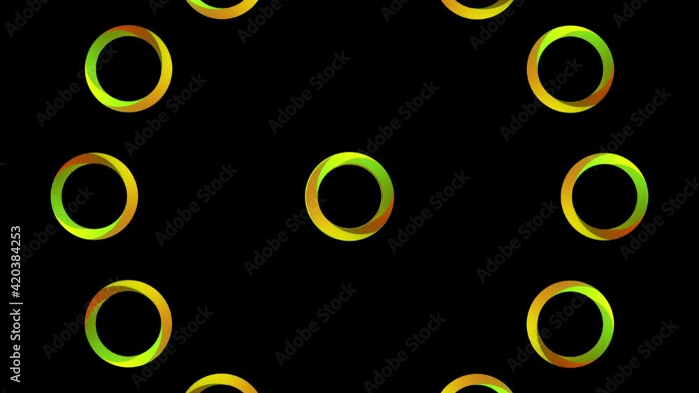 Poster creative colored dynamic background with circles