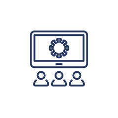 Headlines icon in vector. Logotype