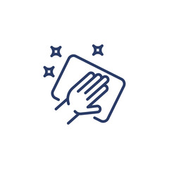 Cleaning icon in vector. Logotype
