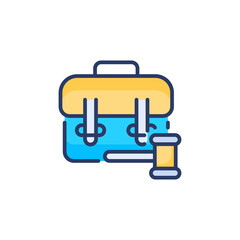 Employment Law icon in vector. Logotype