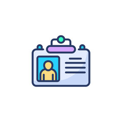 Identity Card icon in vector. Logotype