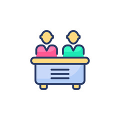 Executive Jury Team icon in vector. Logotype