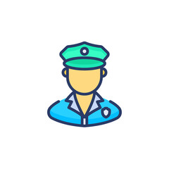 Police Officer icon in vector. Logotype