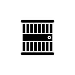 Prison icon in vector. Logotype