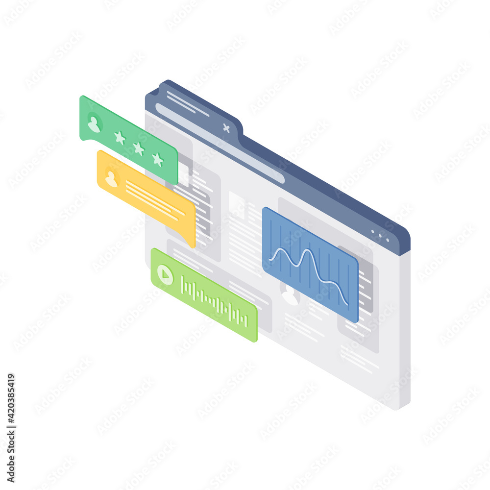 Poster web page with comments and digital data