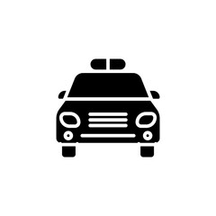 Police Car icon in vector. Logotype