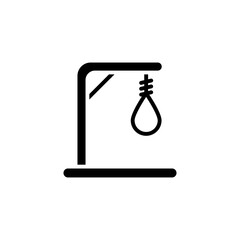 Gallows icon in vector. Logotype