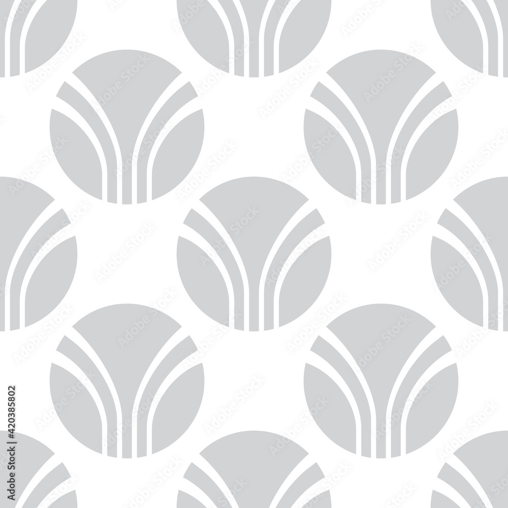 Poster abstract geometric background design. circles strusture graphic seamless pattern. gray color. vector