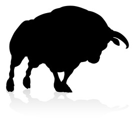 Silhouette Bull