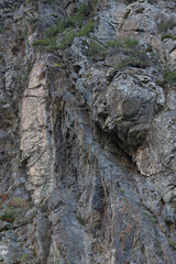 Gray rocks, stones, mountains, photo from the camera