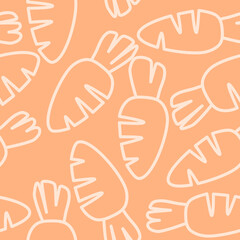 Obraz premium Easter seamless pattern - carrot