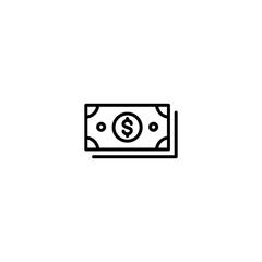 Dollar Money icon vector for web, computer and mobile app