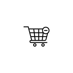 Shopping cart icon vector for web, computer and mobile app