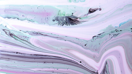 The colors of the aqueous ink are translucent. Abstract multicolored marble texture background