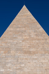 Fototapeta na wymiar Pyramid of Cestius in Rome