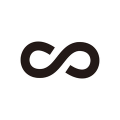 Infinity vector icon illustration sign