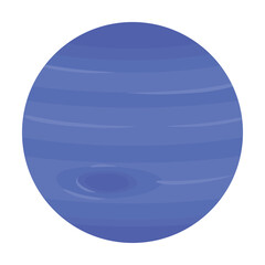 海王星のイラスト　太陽系惑星