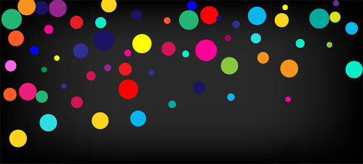 Rainbow Confetti Hipster Vector Background.