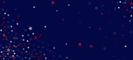 National American Stars Vector Background. USA Veteran's Independence President's Memorial 4th of July Labor 11th of November Day