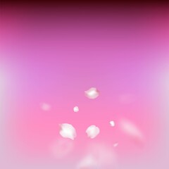 Cherry Sakura Blossom Confetti. Elegant Premium Magic Pattern.