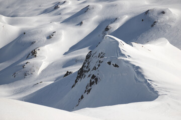 Snowy slope in the Pyrenees