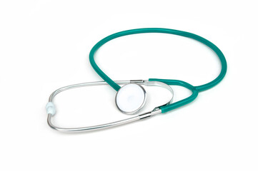 Fototapeta premium Stethoscope on white background. Medical tool