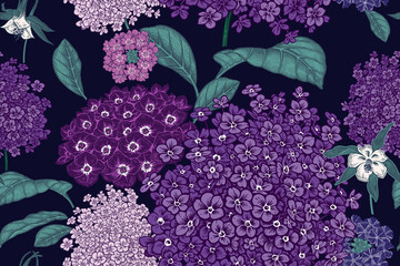 Sommerblumen. Nahtloses Blumenmuster. Vektor. © marinavorona