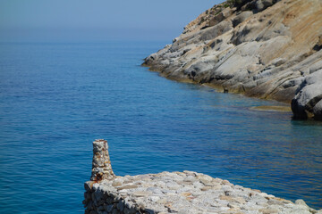 Cala Maestra beach at Isle of Montecristo in Portoferraio