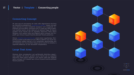 Minimalistic infographic presentation slide.