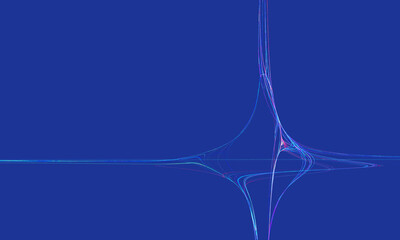 Minimal digital artwork with tiny line symbol on blue. Viscous glue texture. Great for design cover, presentation, flyer, poster, card, packaging, certificate, gift, poster or coupon background.