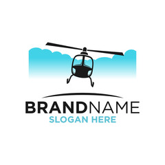 Helicopter Logo Design Template Inspiration, Vector Illustration.