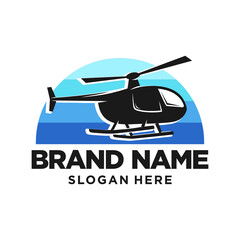 Helicopter Logo Design Template Inspiration, Vector Illustration.