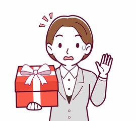 新人の会社員の女性