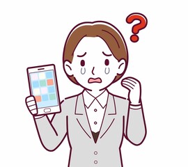 新人の会社員の女性