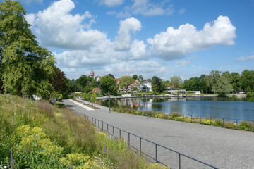 Seepromenade in Eutin,Holsteinische Schweiz,Deutschland