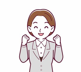 新人の会社員の女性