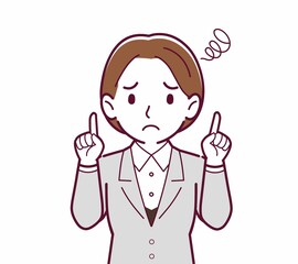 新人の会社員の女性