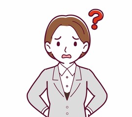 新人の会社員の女性