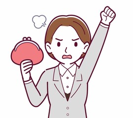 新人の会社員の女性
