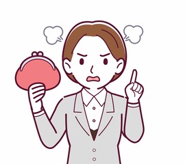 新人の会社員の女性