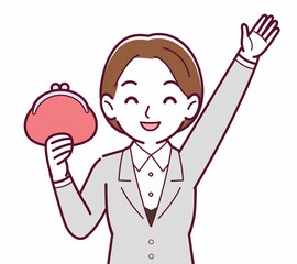 新人の会社員の女性