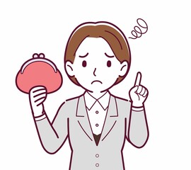 新人の会社員の女性