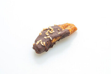 solar sun dried banana chocolate coating or banana dipped chocolate