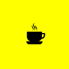 Coffee Cup Icon Simple Design 