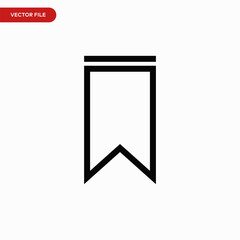 Bookmark icon vector. Simple instagram save sign
