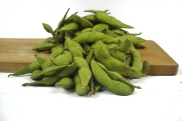 Edamame, looks like soybeans
