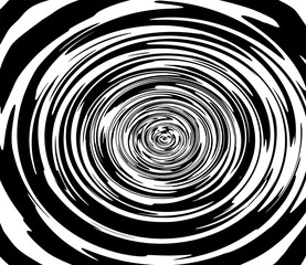 Vector spiral. Spiral. The concentric circles. The silhouette of the spiral. Effect, hypnosis, the symmetry of the spiral. Abstract background, design element.