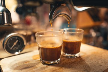 Make coffee from the machine at home.