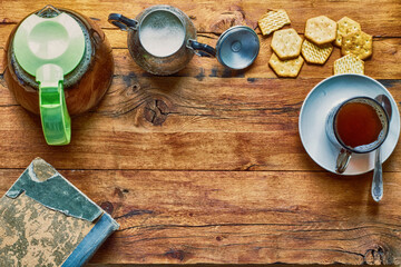 still life with a cup of tea